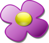 Purple Game Marble Flower Clip Art